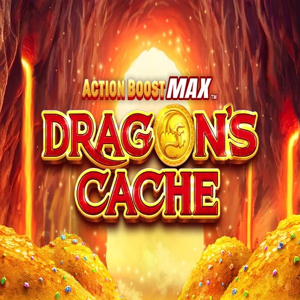 Action Boost Max Dragon's Cache game by SpinPlay Games – logo hosted on Retrozino Casino