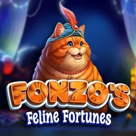 Fonzos Feline Fortunes online game logo by Pragmatic Play on retrozino.eu