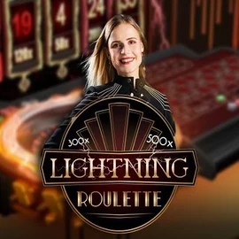 Lightning Roulette by Evolution, showcased at retrozino.eu – game logo